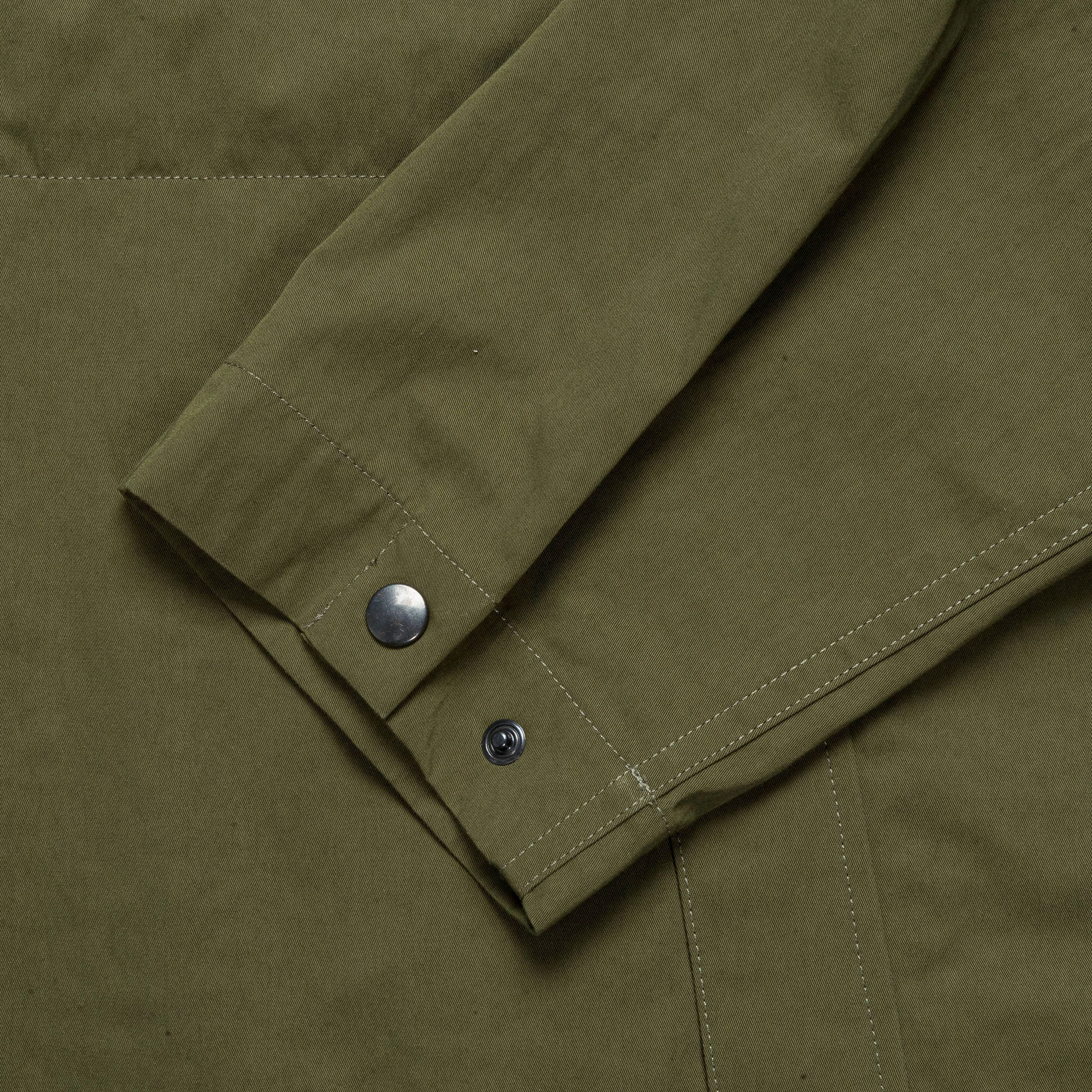 Stand Collar Anorak - Proofed Cotton Nylon Grass