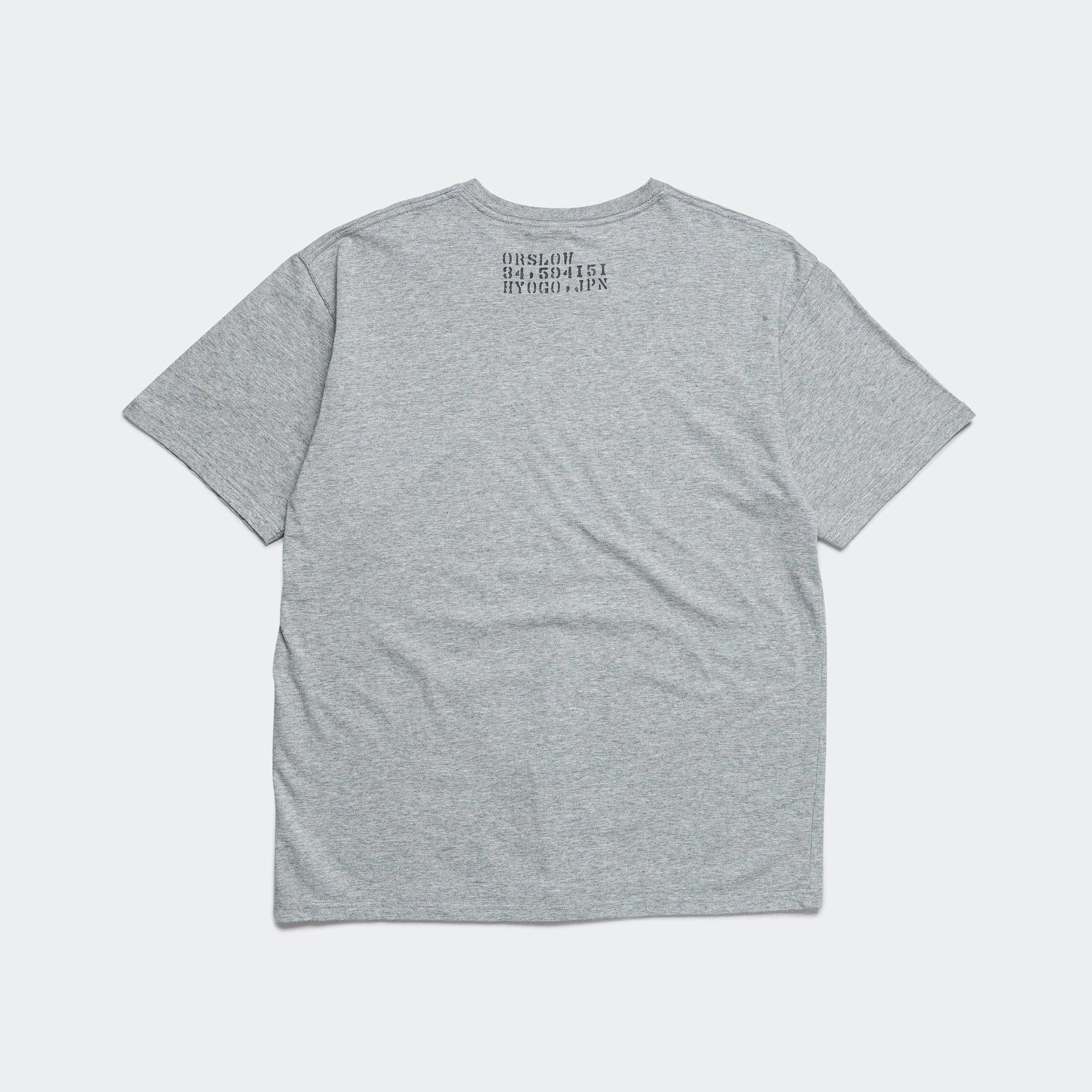 Stencil T-Shirt x UP THERE - Heather Grey