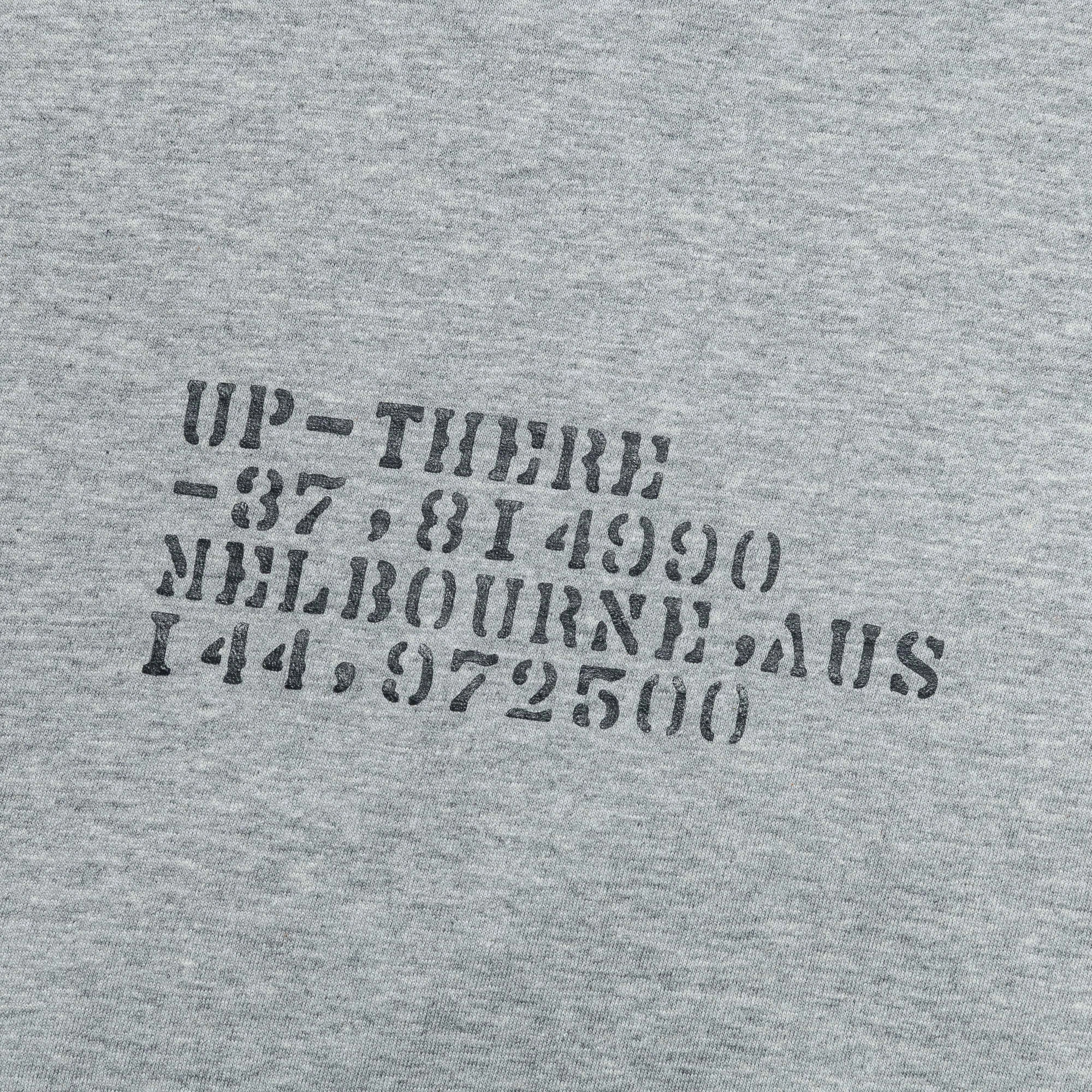 Stencil T-Shirt x UP THERE - Heather Grey
