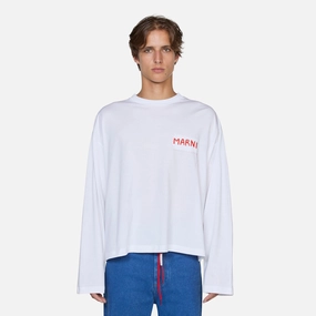 Stitch Logo Longsleeve T-Shirt Lily White
