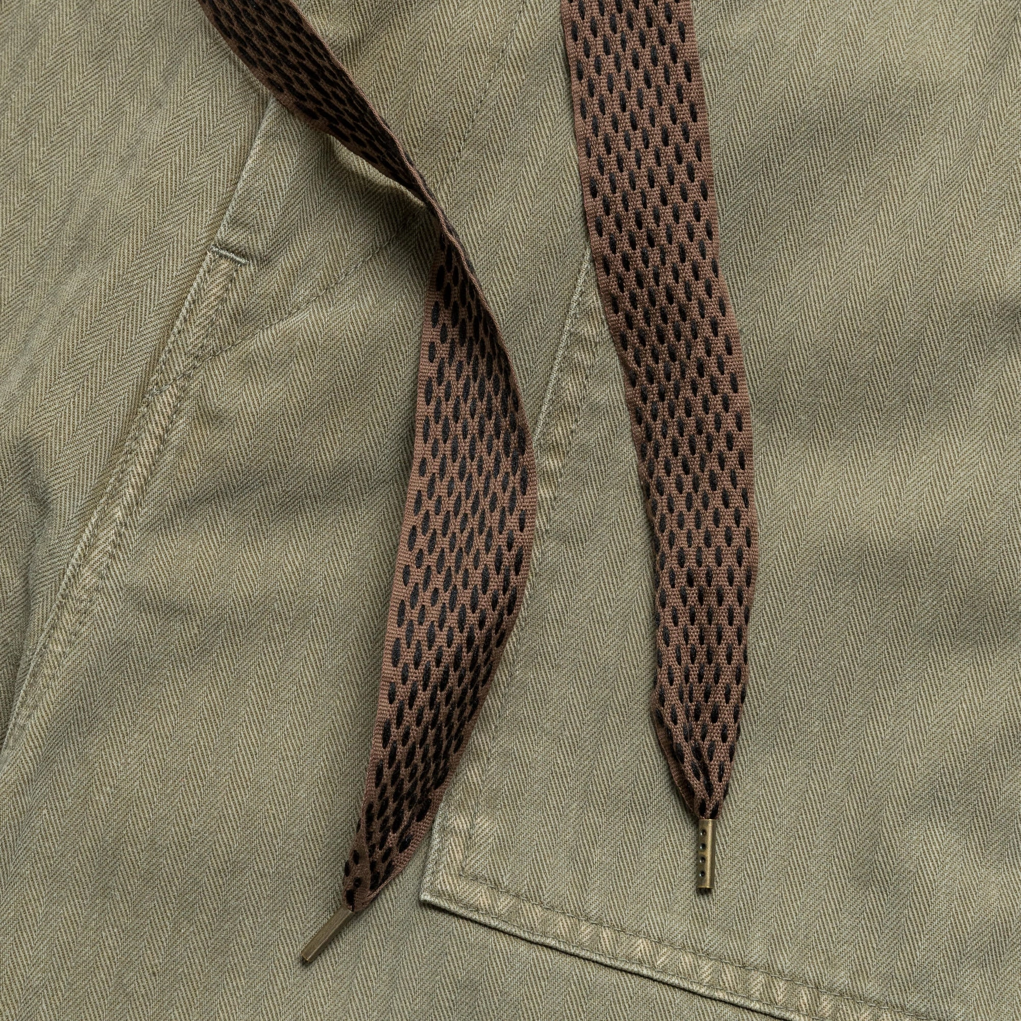 Sulfur Herringbone EASY BAKER Pants (STUDS Remake) - Khaki