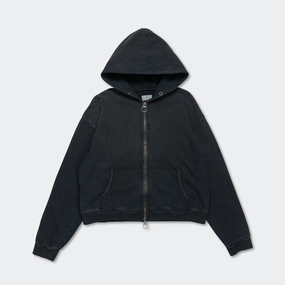 SWT Knit ZIP-UP GYM Parka - Black