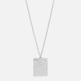 Tarot Lovers Pendant Silver