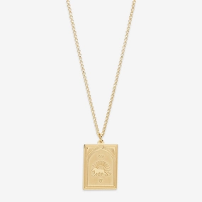 Tarot Strength Pendant Gold