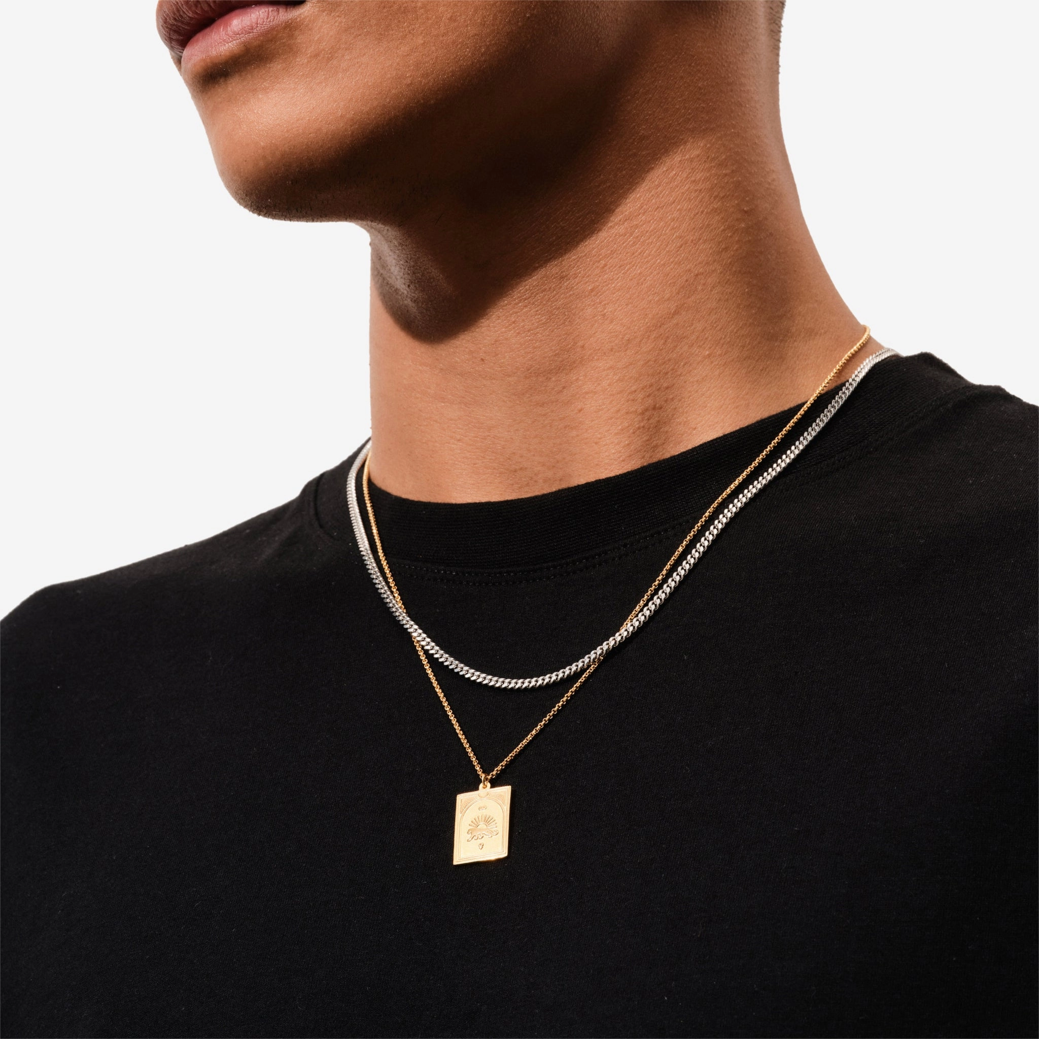 Tarot Strength Pendant Gold