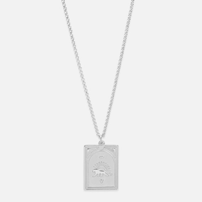 Tarot Strength Pendant Silver