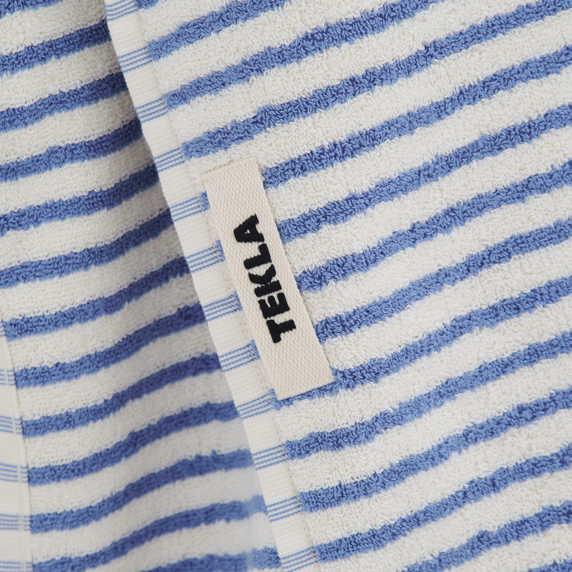 Terry Towel - Coastal Blue Stripe