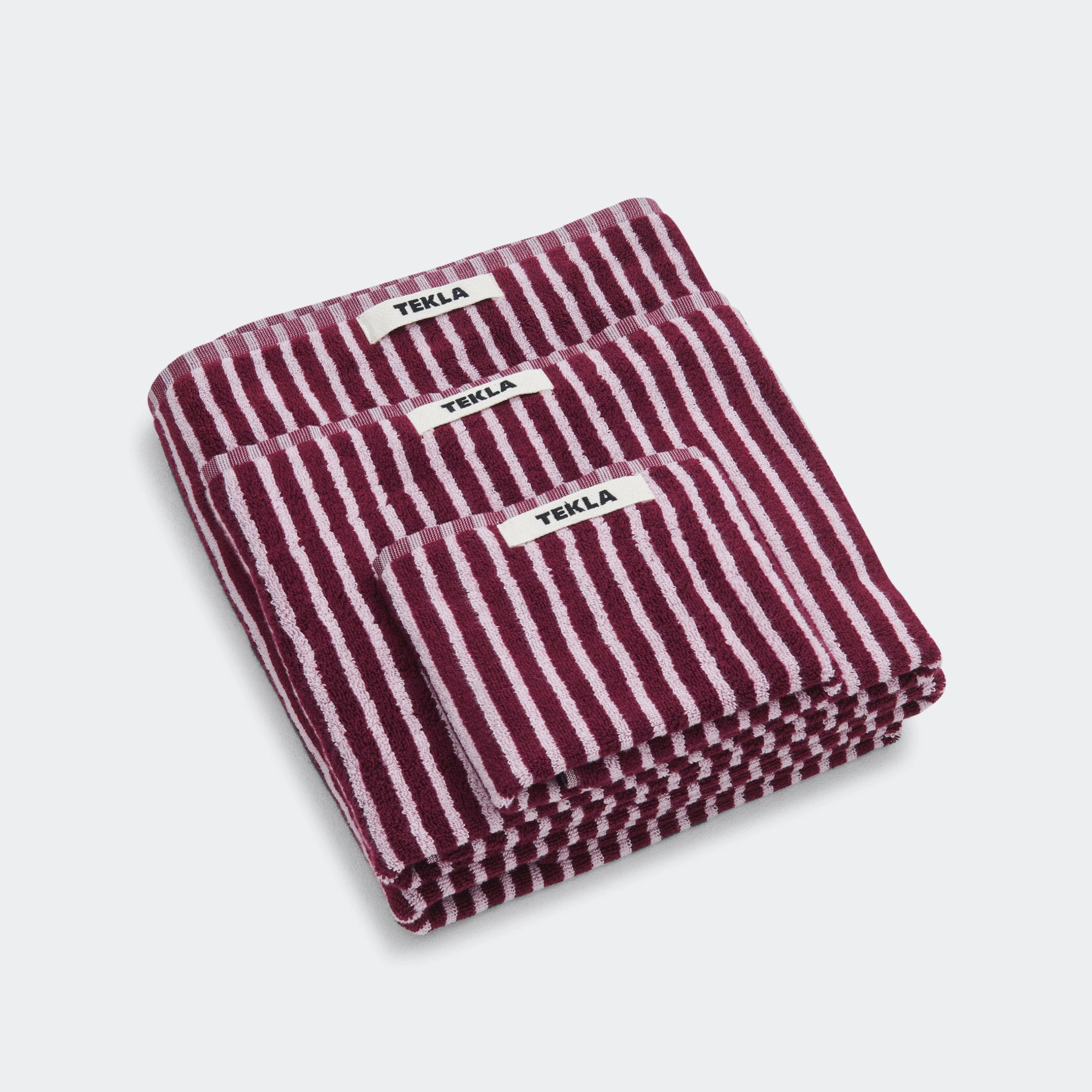 Terry Towel - Red & Rose