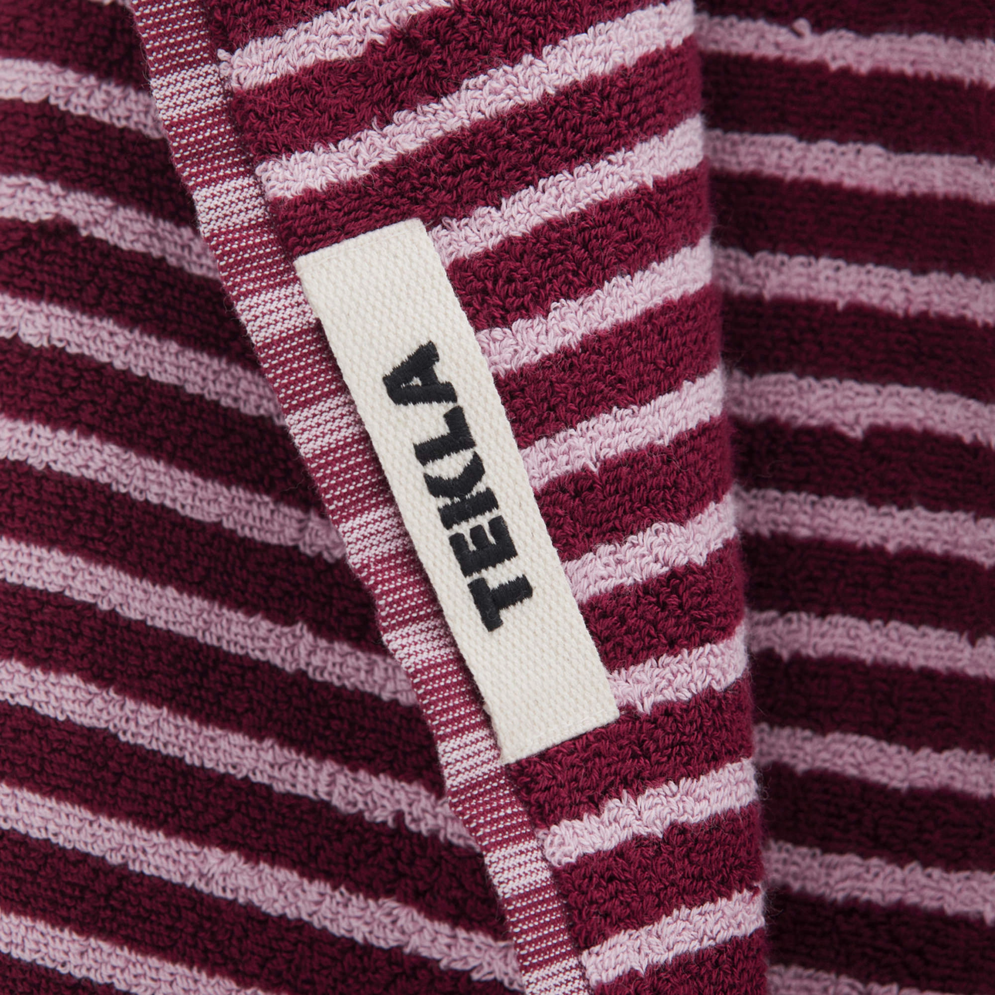 Terry Towel - Red & Rose