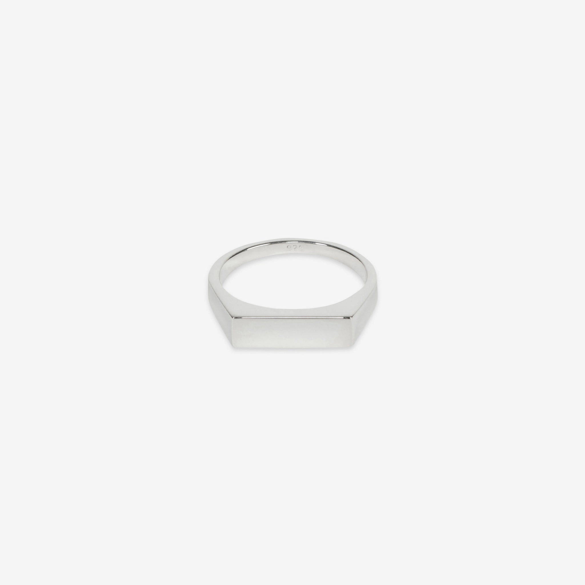 Type 002 Narrow Signet Ring Silver