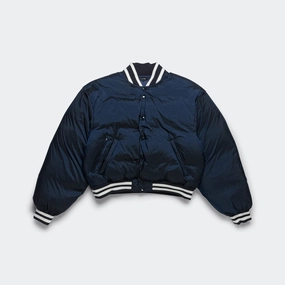 Varsity Down Jacket - Navy