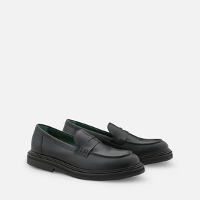 Vinnee Penny Loafer Black Polido Leather