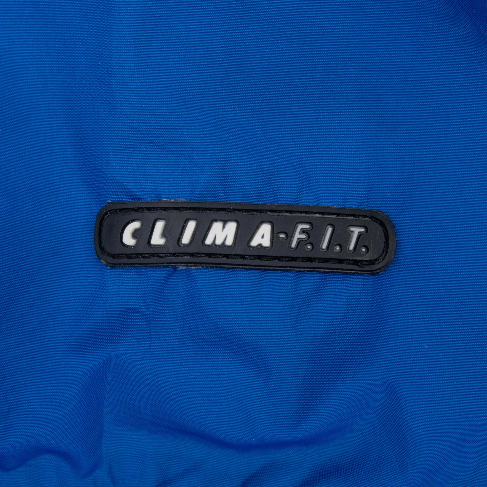 VINTAGE NIKE CLASSIC SWOOSH BLUE CLIMAFIT WINDBREAKER JACKET 1990S MEDIUM