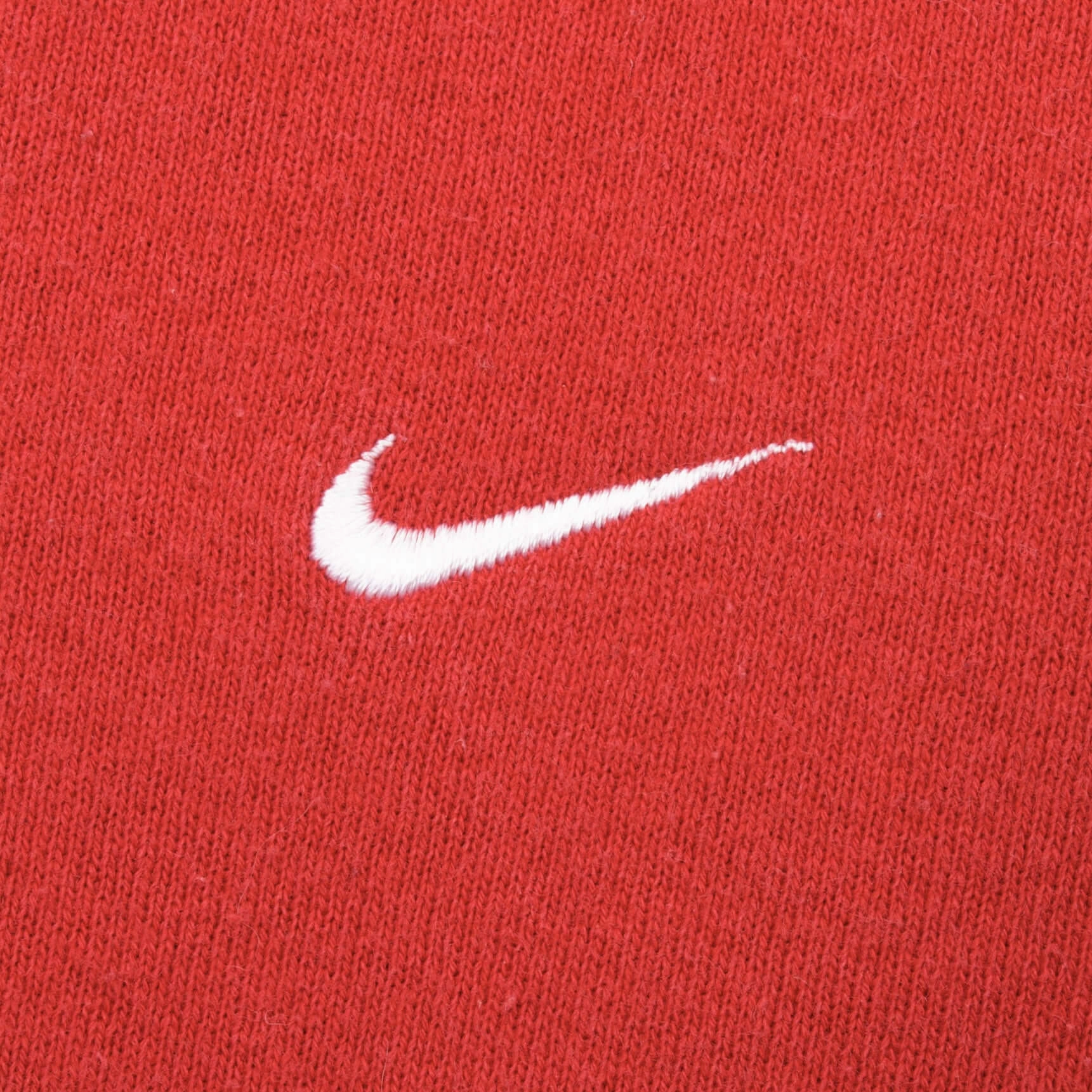 VINTAGE NIKE CLASSIC SWOOSH RED SWEATSHIRT 1990S SIZE XL MADE IN USA