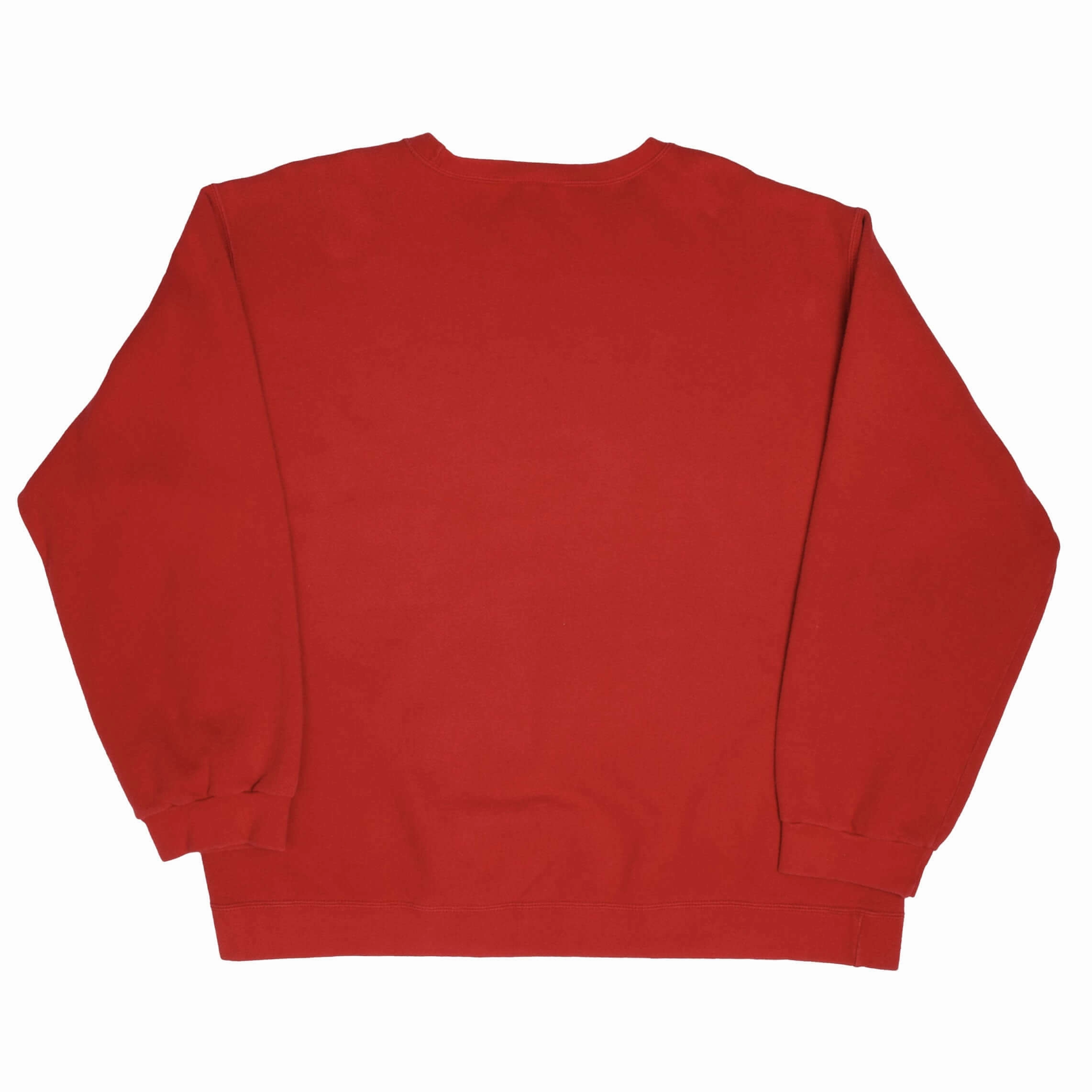 VINTAGE NIKE CLASSIC SWOOSH RED SWEATSHIRT 1990S SIZE XL MADE IN USA
