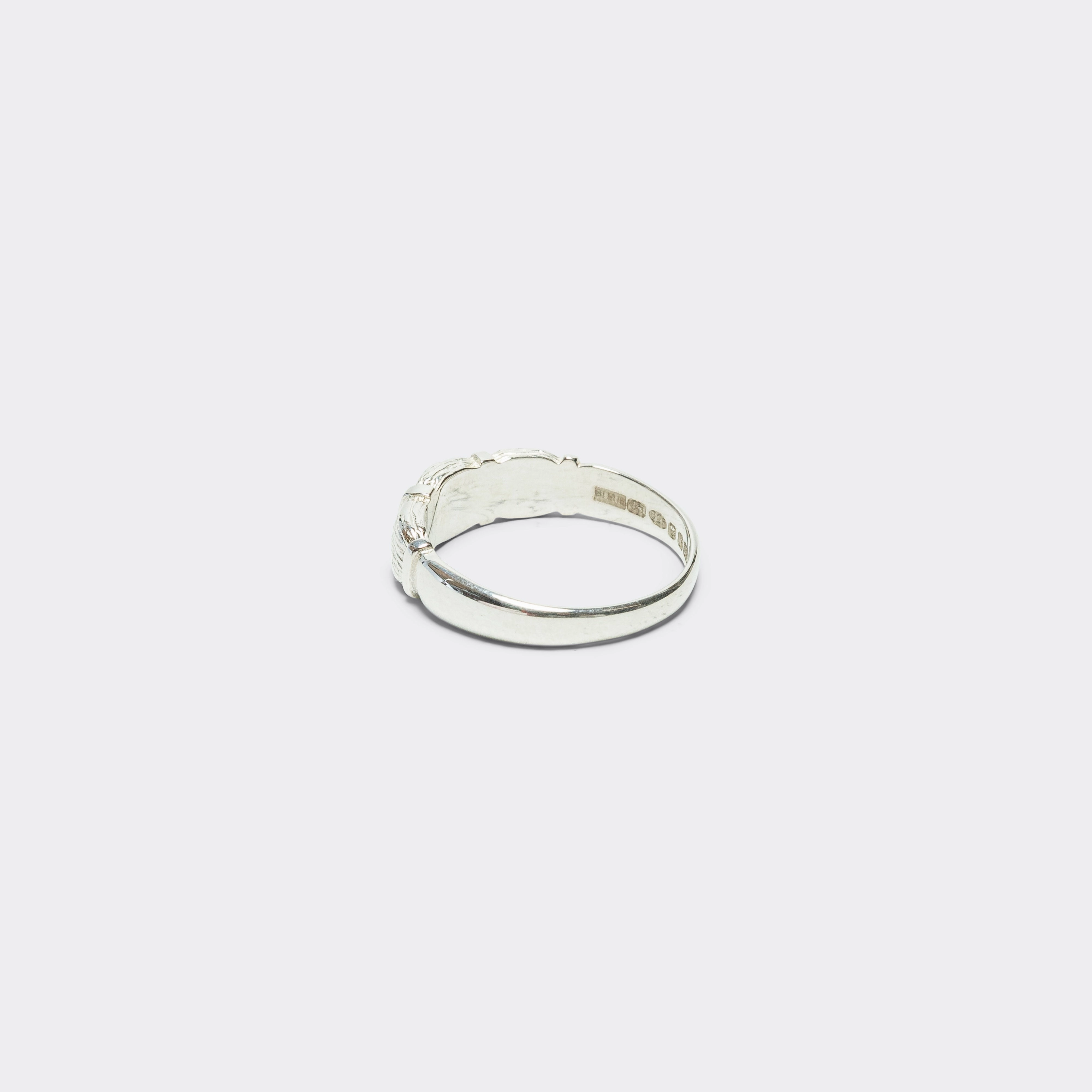 Window Box Plain Ring - 925 Silver