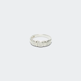 Window Box Plain Ring - 925 Silver