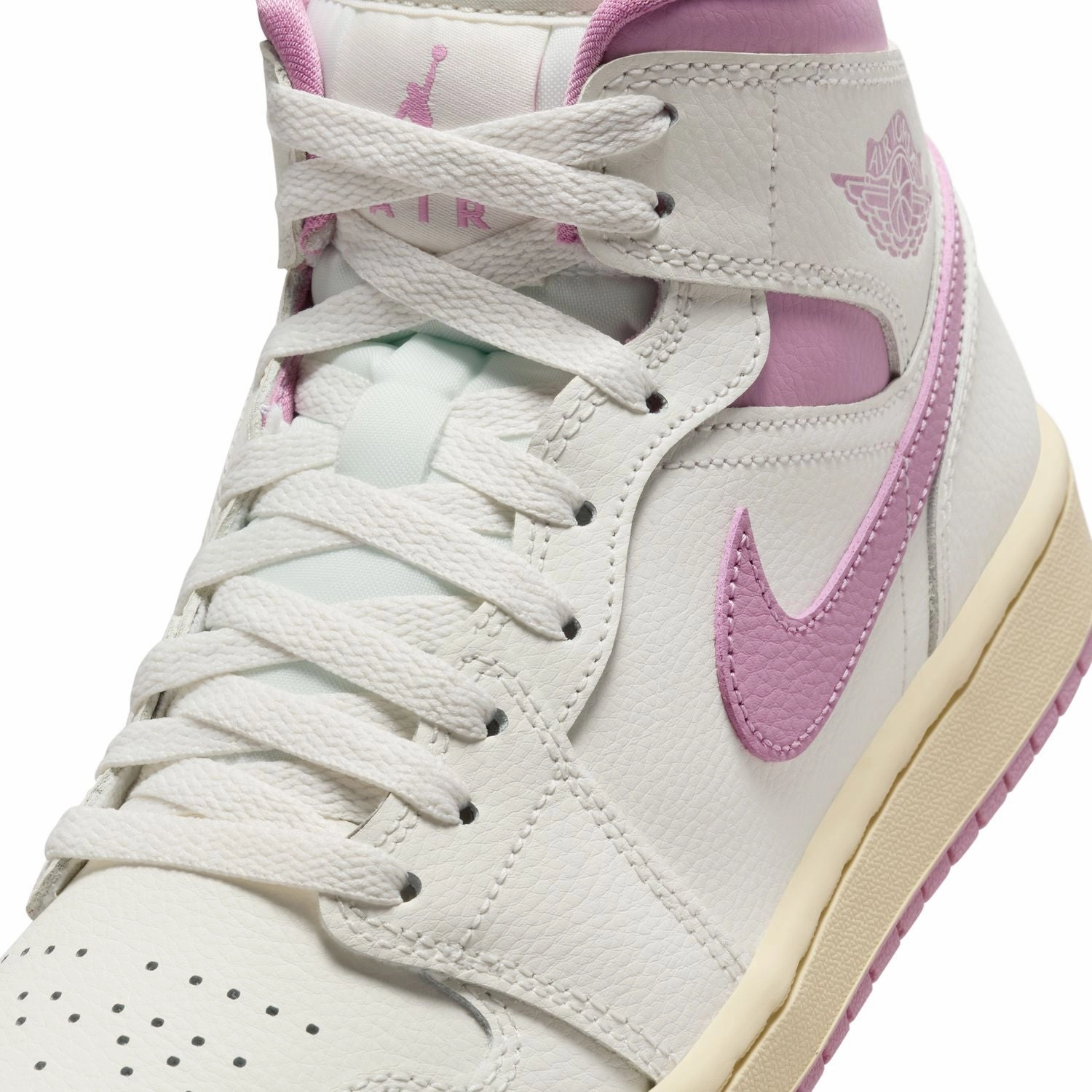 Wmns Air Jordan 1 Mid 'Strawberries and Cream'