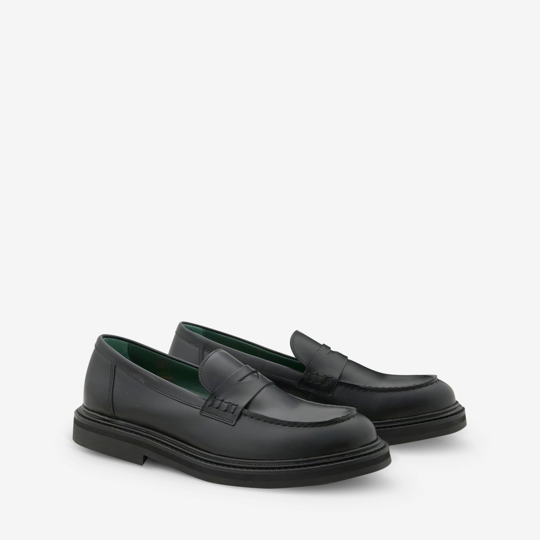 Women's Vinnee Penny Loafer Black Polido Leather