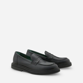 Women's Vinnee Penny Loafer Black Polido Leather