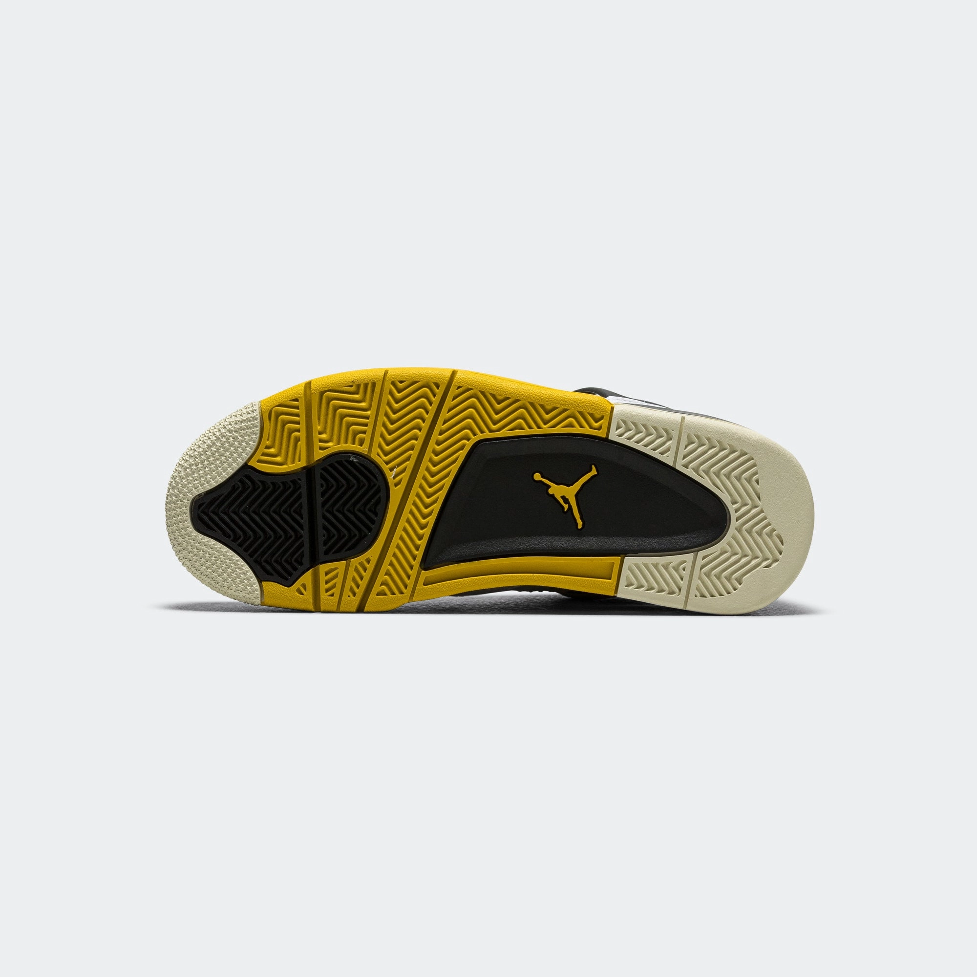 Womens Air Jordan 4 Retro - White/Coconut Milk-Vivid Sulfur