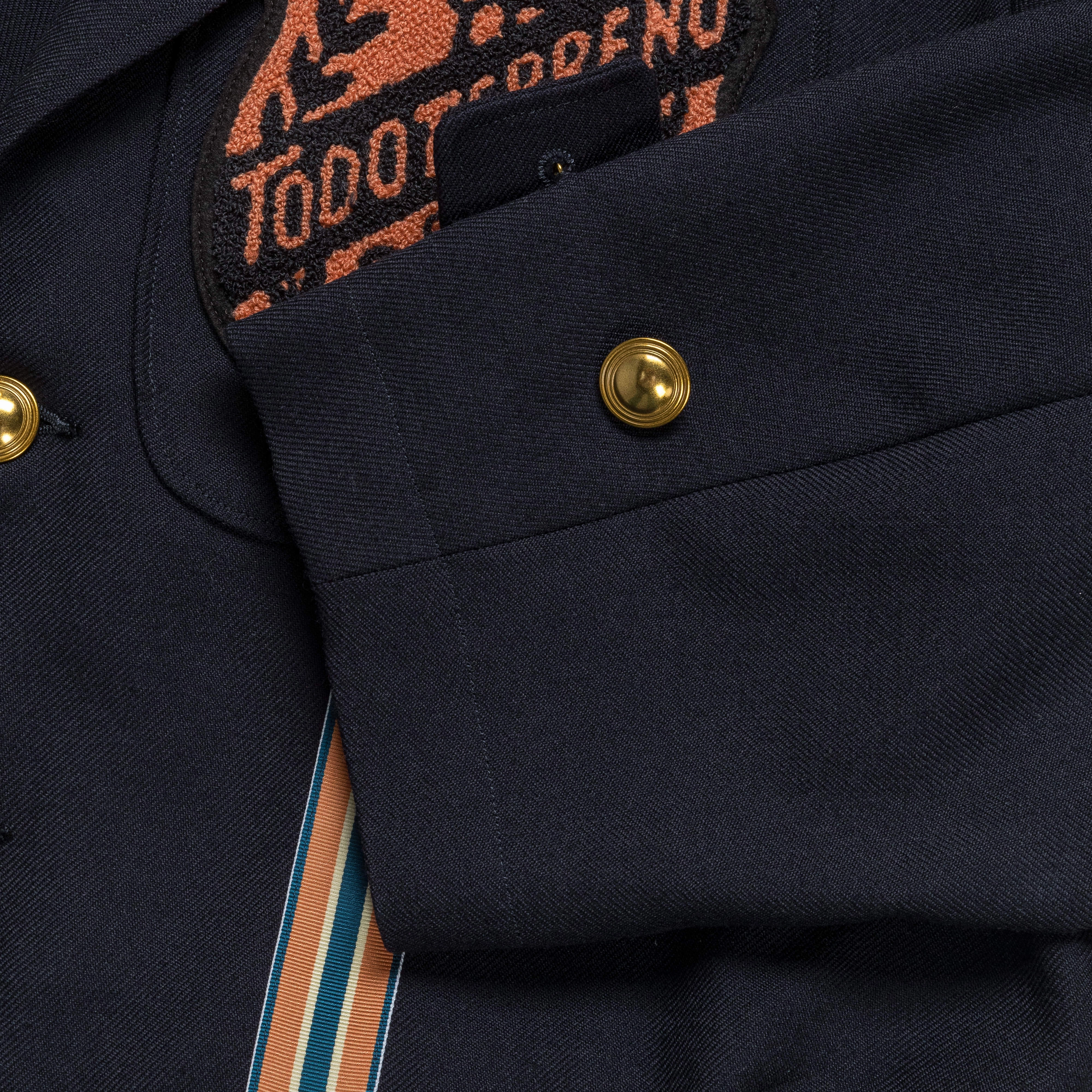 Wool Serge TODOTERRENO Drizzler Suit JKT - Navy
