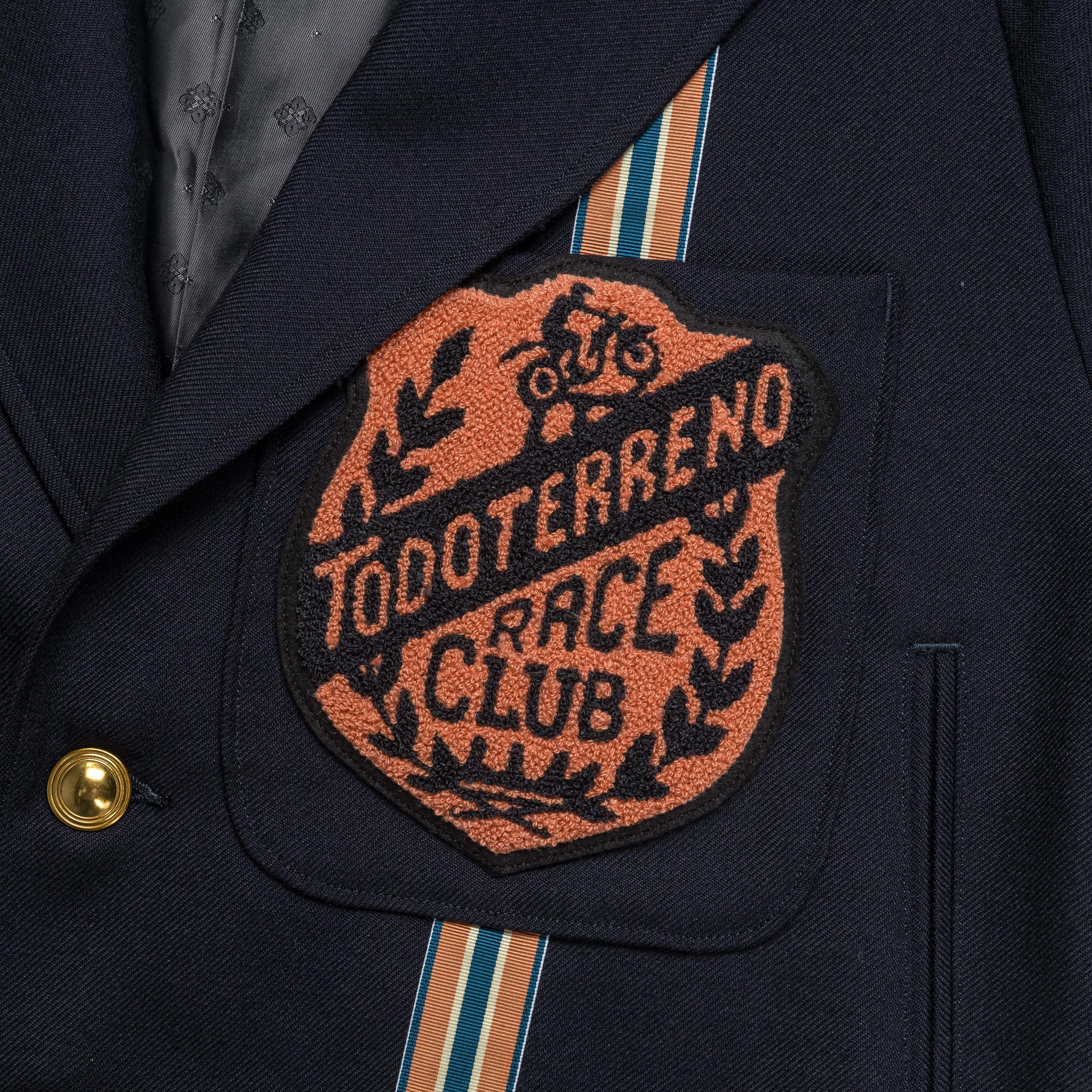 Wool Serge TODOTERRENO Drizzler Suit JKT - Navy