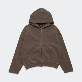 Zip Hoodie - Chocolate